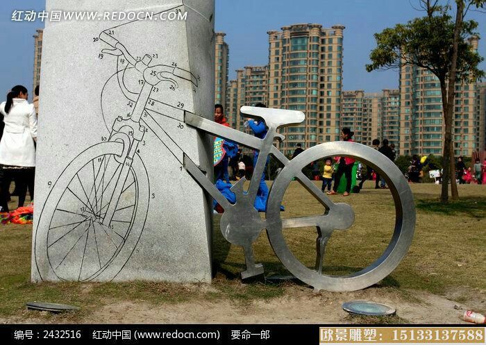 不銹鋼自行車創(chuàng)意雕塑_抽象雕塑_廠家設(shè)計(jì)制作